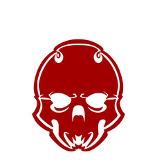 Skull logo mascot art