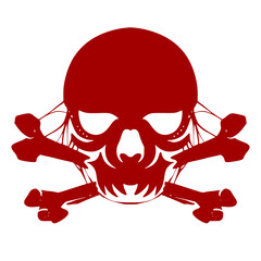 Skull logo mascot art