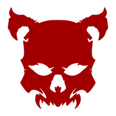 Skull logo art mascot