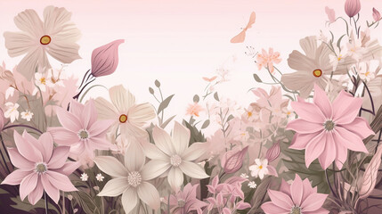 Mother's Day Natural Background, Illustration, Generative AI