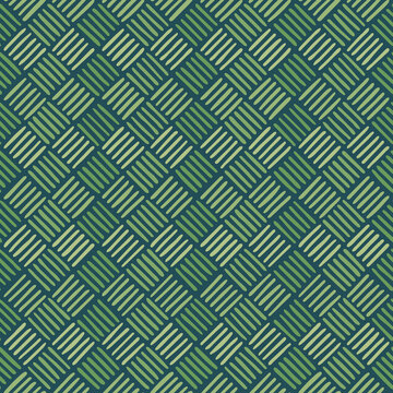 green blue repetitive background. hand drawn striped squares. geometric illustration. vector seamless pattern. fabric swatch. wrapping paper. design template for textile, linen, home decor