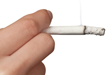 Hand Holding a Cigarette