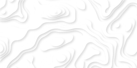  Topographc 3d contour map on white background, Topographic contour lines vector map seamless pattern.