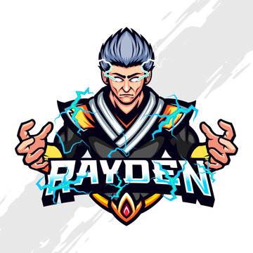 Thunder God Rayden Vector Mascot