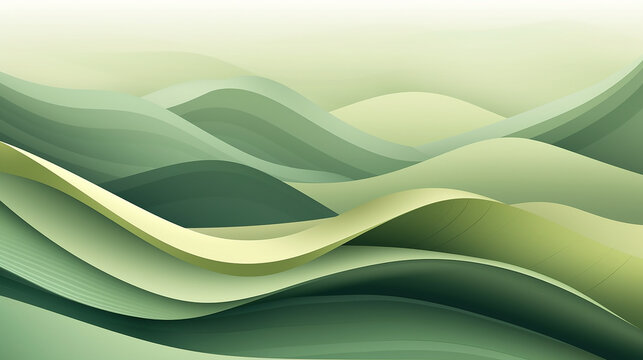 Light green abstract wave