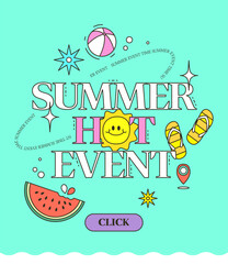 kitschy Summer Shopping Template 
