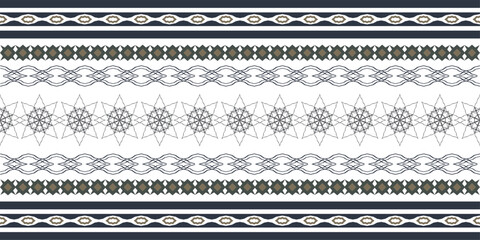 black and white geometric seamless pattern