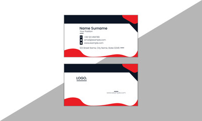 Naklejka na ściany i meble Minimalist Business Card Design,Double-sided creative business card template,Simple Design