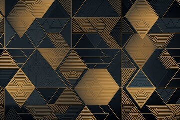 Modern fabric pattern geometric elegant background from generative ai