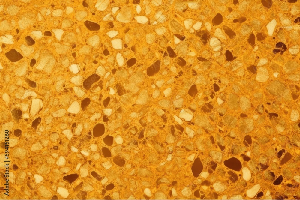 Poster textured yellow marble surface with intricate veins and patterns. generative ai