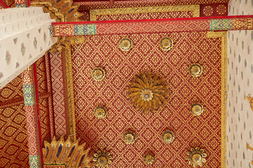 thai style temple, Southeast Asian traditional temple	