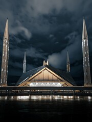 Fototapeta premium Faisal Mosque. Faisal Masjid Islamabad 