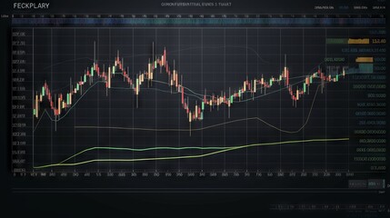 Naklejka premium FXのチャートグラフ：AI作品 