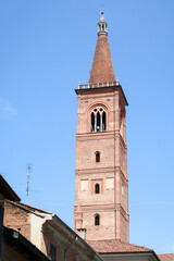 Pavia Carmine church panorama landscape art history culture Italy Italian