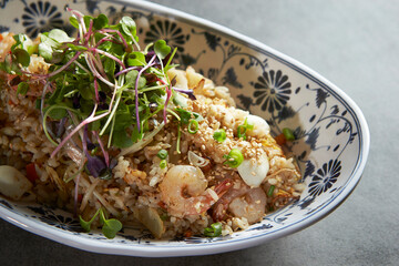 Shrimp Vegetable Fried Rice with Sauce