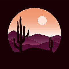modern mountain landscape aesthetic logo