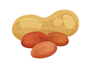 Flat Peanuts Illustration