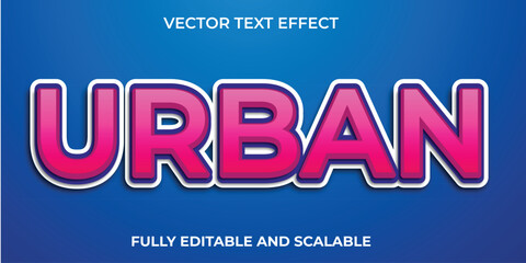 Urban text effect Amazing 3D editable text effect template
