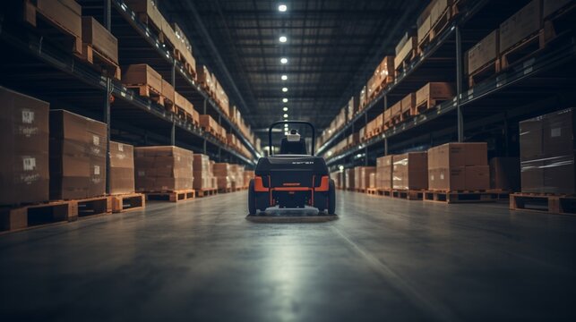 Innovative Smart Warehouse Solutions with AGV Technology - Cutting-Edge Automation Boosting Efficiency and Productivity in Logistics and Transportation for Industry Professionals and Tech Enthusiasts