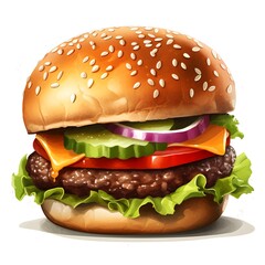 Burger illustration - dessin