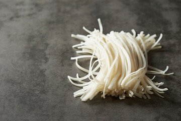 Rice noodle noodles, noodles soaked in water	