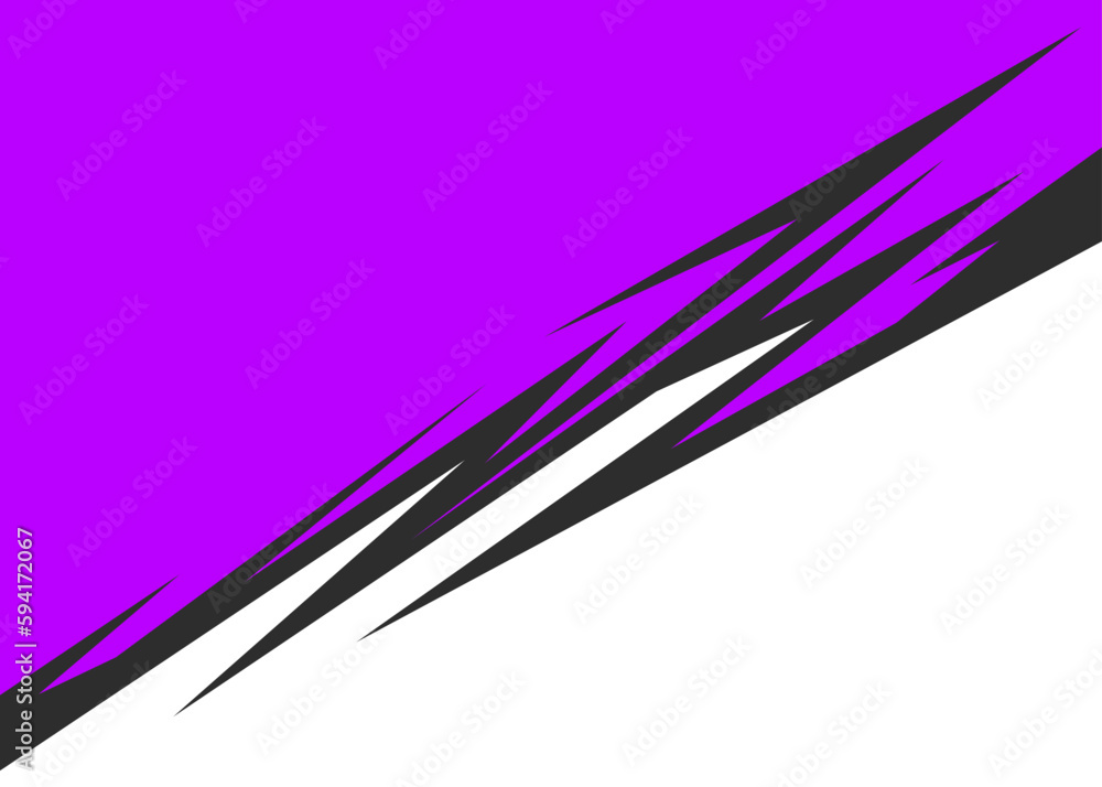 Poster two side background separated with spikes line pattern