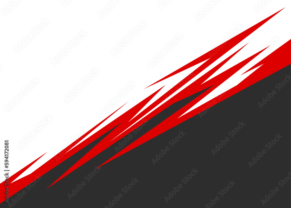 Poster two side background separated with spikes line pattern