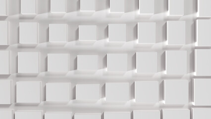 Abstract 3D geometric background.Pattern with white squares.