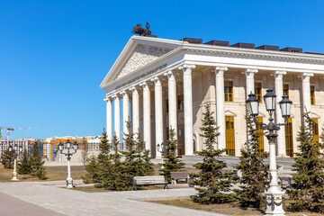 Obraz premium State opera and ballet theater in the capital Astana. Republic of Kazakhstan