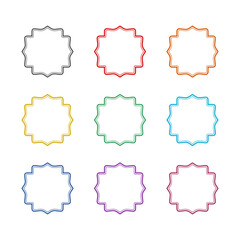 Frame icon isolated on white background. Set icons colorful