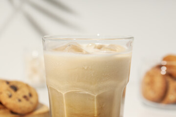 Cold drink for refreshing - ice coffee. Fresh summer drink