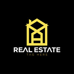 Real Estate home construction  Vector Logo Design