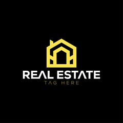 Real Estate home construction  Vector Logo Design