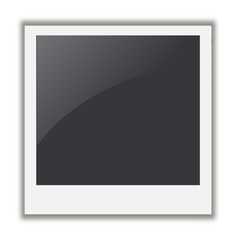 Photo frame vector. Simple realistic illustration isolated on white background