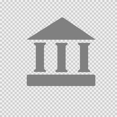 Greek ancient temple vector icon eps 10.