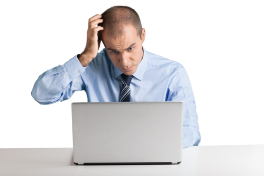 Portrait of a Troubled Businessman