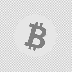 Bitcoin symbol vector icon eps 10.