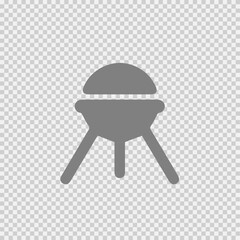 Grill vector icon eps 10. Simple isolated illustration.