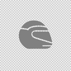Helmet vector icon eps 10. Motorcycle protection logo symbol.