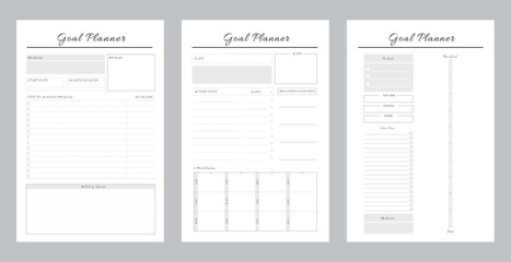 3 set of goal planner.
