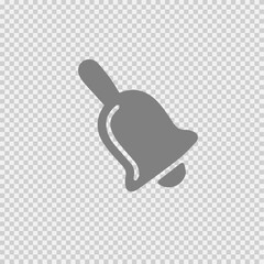 Bell christmas vector icon eps 10. Simple isolated illustration.