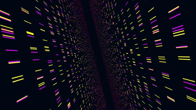 Big Genomic Data Visualization - DNA Test, Barcoding, Genome Map Architecture. Available in 4K video render animation footage.