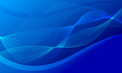 abstract blue lines curve wave technology background