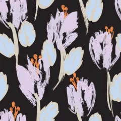 Pastel Abstract Floral Seamless Pattern Design