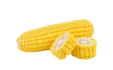 Sweet corn isolated on   transparent png
