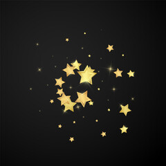 Magic stars vector overlay.  Gold stars scattered
