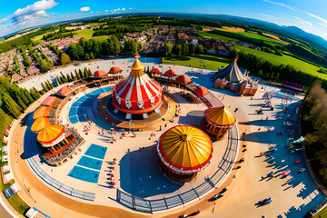 Obraz premium wheel in the city