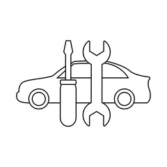 Repair icon vector. Service center symbol. fix illustration sign. read logo.