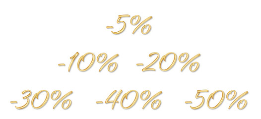 Gold number Sale discount
