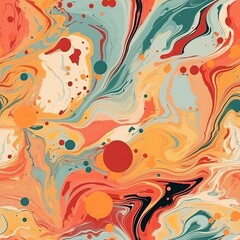 Curiously marble organize with a fluid feel. Seamless pattern, AI Generated